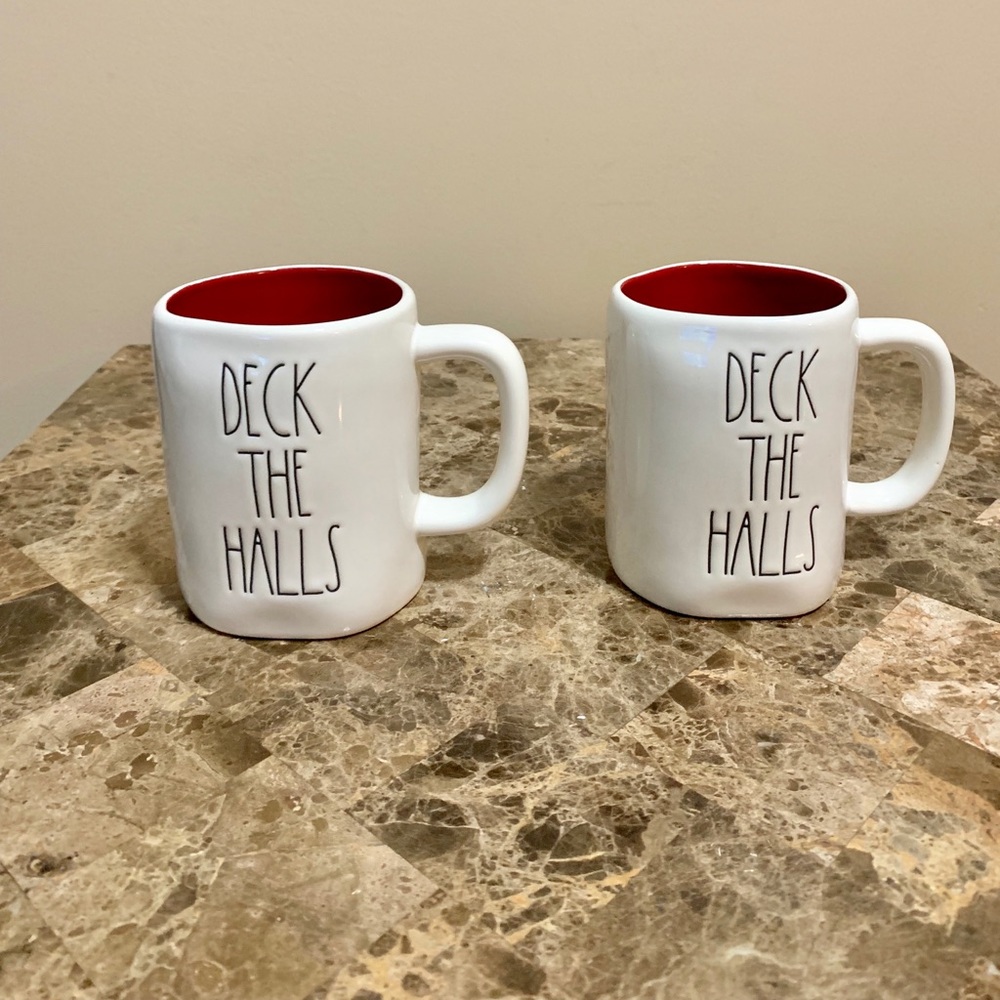 Rae Dunn Deck The Halls Mugs